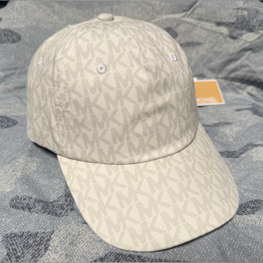 Michael Kors Beige Monogram Hat